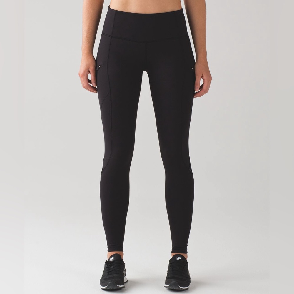 Lululemon Athletica Cadence Crusher Black Leggings Tights Women’s 4 Reflective